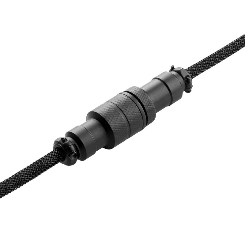 cablemod pro coiled keyboard cable usb c a usb type a midnight black 150cm