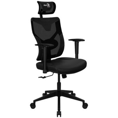 aerocool guardian smoky black gaming chair nera